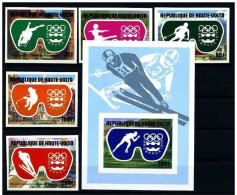 Olympische Spelen  1976 , Haute Volta - Zegels + Blok Postfris - Inverno1976: Innsbruck