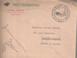 Lettre Du Musée Postal  Du 30-2-1962 - Briefmarkenmessen