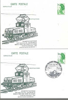 2 Carte 44 è Congrès Bourgogne - Franche Comté - 19/20  Avril 1986 - Philatelic Fairs