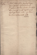 1780 STAET EN INVENTARIS VAN GOEDEREN TEN STERFHUYSE VAN JOANNES DE SCHOOLMEESTER TE BRUGGE - 21 BLZ - Documents Historiques