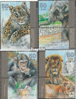 Israel 1240-1243 Mit Tab (kompl.Ausg.) Postfrisch 1992 Tiere Im Zoo - Unused Stamps (with Tabs)