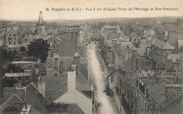 Fougères * Vue Aérienne à Vol D'oiseau * Tour De L'horloge Et Rue Nationale - Fougeres