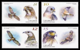 TAIWAN 2022 FAUNA Animals. Birds Of Prey EAGLE OSPREY FALCON HAWK - Fine Set MNH - Ongebruikt