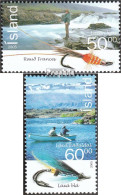 Island 1104-1105 (kompl.Ausg.) Postfrisch 2005 Lachs - Unused Stamps