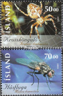 Island 1093-1094 (kompl.Ausg.) Postfrisch 2005 Insekten - Ungebraucht