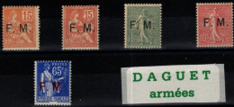 FRANCE - Franchise Militaire. LOT Neuf LUXE**, Voir Description Ci-dessous. - Timbres De Franchise Militaire