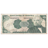 Billet, Venezuela, 20 Bolivares, 1989, 1989-09-07, KM:63b, B+ - Venezuela