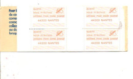 CARNET CODE POSTAL - 44300 NANTES JAUNE - Blocks & Sheetlets & Booklets