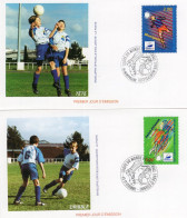 Coupe Du Monde De Foot-Ball 1998 - Toulouse - Lens - Saint- Etienne - Montpellier - 4 Enveloppes - Storia Postale