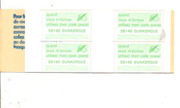 CARNET CODE POSTAL - 59140 DUNKERQUE VERT - Bmoques & Cuadernillos