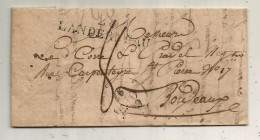 Lettre, Préphilatélie, Précurseurs XIX E Siècle, 1829, 28 LANDERNEAU,  3 Scans - 1801-1848: Precursors XIX