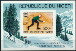 Olympische Spelen 1976 , Niger - Blok Postfris - Inverno1976: Innsbruck