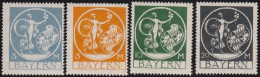 Bayern     -     Michel   -   192/195           -     **       -   Postfrisch - Ungebraucht