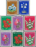 Nordjemen (Arabische Rep.) 390A-397A (kompl.Ausg.) Postfrisch 1964 Blumen - Yémen