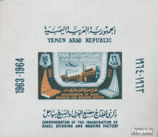 Nordjemen (Arabische Rep.) Block24 (kompl.Ausg.) Postfrisch 1964 Spinnerei Und Weberei - Yémen