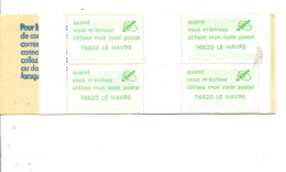 CARNET CODE POSTAL - 76620 LE HAVRE VERT - Blocs & Carnets