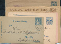 Gest. Konvolut Von 14 Stck. Stadtpostbelegen 1894-1900 - Otros & Sin Clasificación