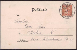 Gest. Stadtpost Berlin 1898 - Andere & Zonder Classificatie