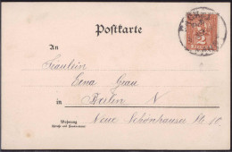 Gest. Stadtpost Berlin 1898 - Other & Unclassified