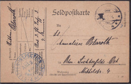 Gest. Feldpost WK I Etappeninspektion 4. Armee, Brieftaubenpost 1916 - Sonstige & Ohne Zuordnung