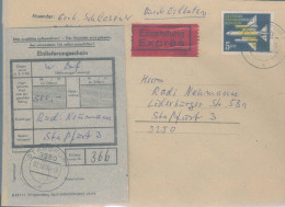 Gest., Brief DDR 615 EF Auf Wertbrief 500 Mark Zum Letztag Der Verwendung 2.10.1990 Mit Einliefereungsschein - Other & Unclassified