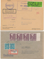 Gest., Brief Konvolut Von 14 Stck. Belege DDR/Zonen, Bitte Ansehen, Ganz Ordentlicher Posten - Other & Unclassified