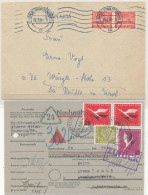 Gest., Brief Bund/Berlin Konvolut Von 12 Stck. Briefe/Schmuckkarten, Bessere Frankaturen - Other & Unclassified