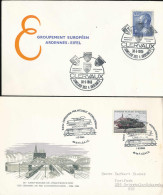 Gest. Luxemburg 130 FDC Sowie 250 Sonderstempel-Belege In 4 Briefealben Untergebracht, Bitte Unbedingt Ansehen - Autres & Non Classés