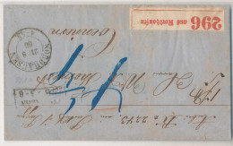R-Brief Nordhausen Nach Coennern 1866 - Autres & Non Classés