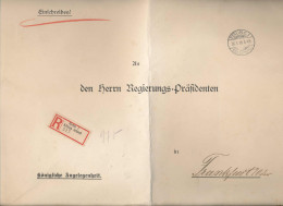 Gest., Brief DR R-Brief Königliche Angelegenheit R-Zettel Schloß An Den Regierungspräsidenten 26.3.1918 - Andere & Zonder Classificatie