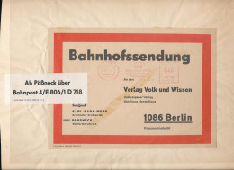Bahnhofssendung Pößneck Berlin 1988 - Other & Unclassified