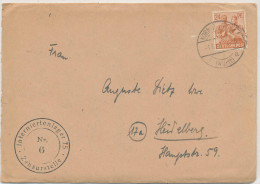 Gest., Brief Brief Mit Inhalt Interniertenpost Lager 75 Zensurtselle 6 Kornwestheim 1947 - Andere & Zonder Classificatie