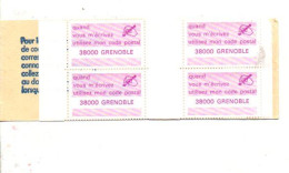 CARNET CODE POSTAL - 38000 GRENOBLE LILAS - Blokken & Postzegelboekjes