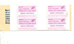 CARNET CODE POSTAL - 38000 GRENOBLE LILAS - Blocs & Carnets