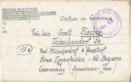 Gest. 7 Stck. Kriegsgefangenenpost Aus Britischen Lagern WK II - Other & Unclassified