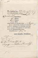 Mergentheim Amtliches Schreiben über Die Einquartierung Von Armeeangehörigen 2. Juni 1814 - Unclassified