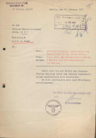 Schreiben Des Sicherheitsdienst Reichsführer SS Oberabschnitt Ost, Überreicherung Einer Personalakte, Autograph SS Obers - Unclassified