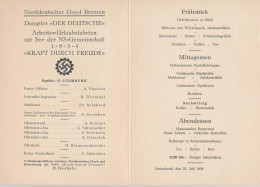 * Tagesproramm Dampfer Der Deutsche Nordd. Lloyd 1934 - Sin Clasificación