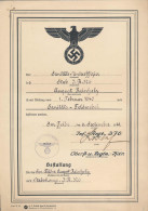 Bestallungszeugnis Zum Sanitätsfeldwebel 1941, Inf.-Regt. 376 - Unclassified