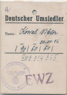 Deutscher Umsiedler-Ausweis, Stempel Reichsführer SS - Unclassified