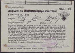 Flugkarte Für Sprotflüge NSFK Standarte Braunschweig 1939 - Unclassified