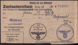 Tankausweiskarte Salzwedel - Unclassified