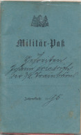 Militärpass Delitzsch Bitterfeld 1895 3. Train-Bat. - Non Classés