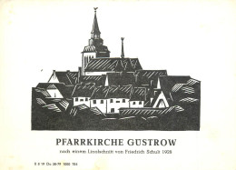 Germany Pfarrkirche Gustrow Nach Einem Linolschnitt Von Friedrich Schult 1928 - Guestrow