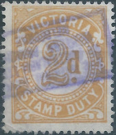 AUSTRALIA - VICTORIA , Stamp Duty , Revenue Tax Fiscal ,2d - Postage Due - Used - Other & Unclassified