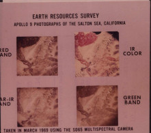 Orig. Negativ Einer Aufnahme Von Apollo 9, NASA Erdoberfäche Um 1970 Mit Datumsangabe Und Beschreibung, Kameratyp Usw. 1 - Unclassified