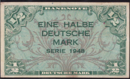 BRD 1/2 Deutsche Mark 1948 Rosenberg 230 Erh. I-II - Autres & Non Classés