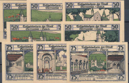 Gernrode 8 Stück Serien-Notgeldscheine 1921 - Sonstige & Ohne Zuordnung