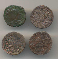 Polen 4 Stck. 1 Solidus 1663-1665, Johann Casimir 1848-1668 - Otros & Sin Clasificación