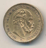 Preussen 20 Mark Gold Kaiser Wilhelm Jäger 243 1873 B - Otros & Sin Clasificación